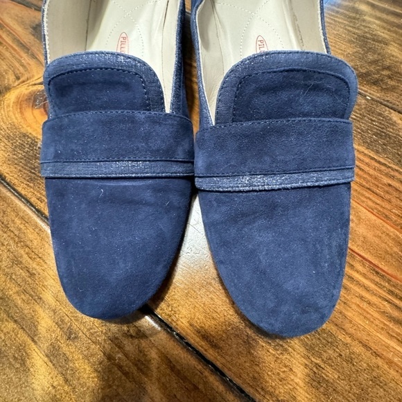 AMALFI by Rangoni navy suede blue round block heel NWOT size 11 - Picture 2 of 11
